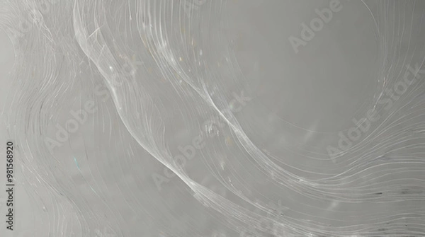 Obraz abstract blur white line wave with black  background