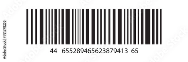Fototapeta Set of barcode vector icon. Trendy bar code for web icon. Abstract barcode vector icon illustration. Bar code