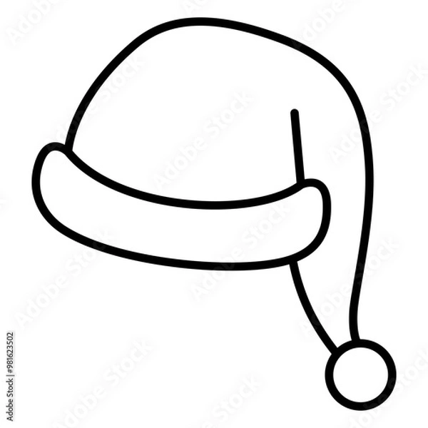 Obraz Santa Hat Outline