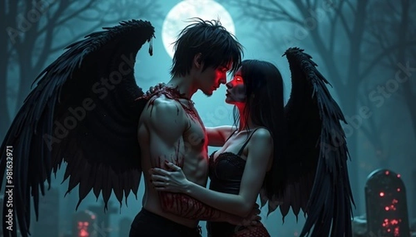 Obraz Dark Fantasy Gothic Realm - A.I.-Generated Artwork