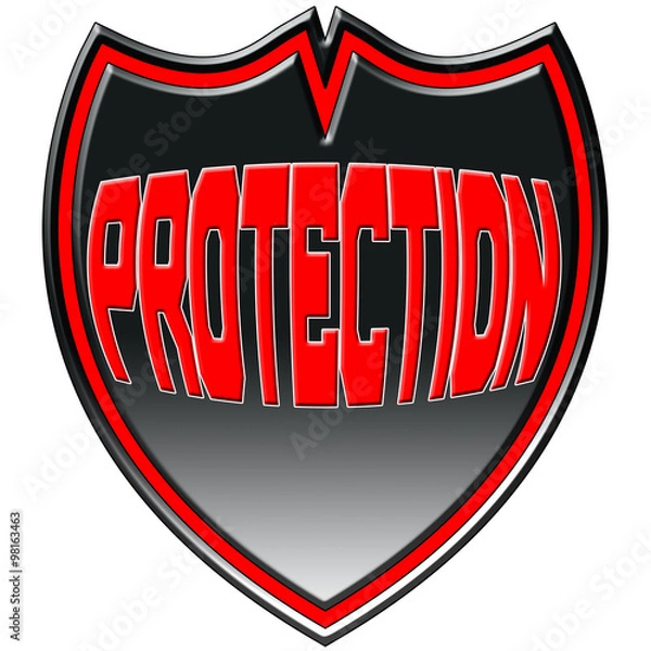 Obraz Protection Logo Badge