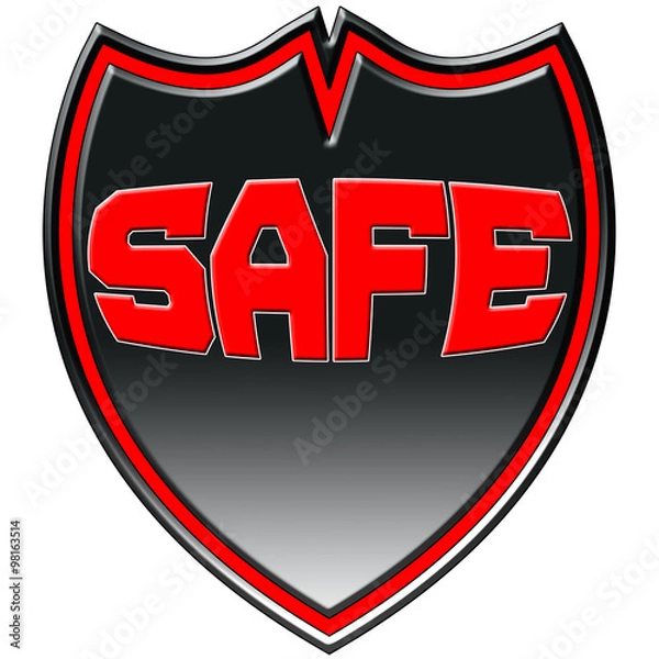 Obraz Safe Logo Badge