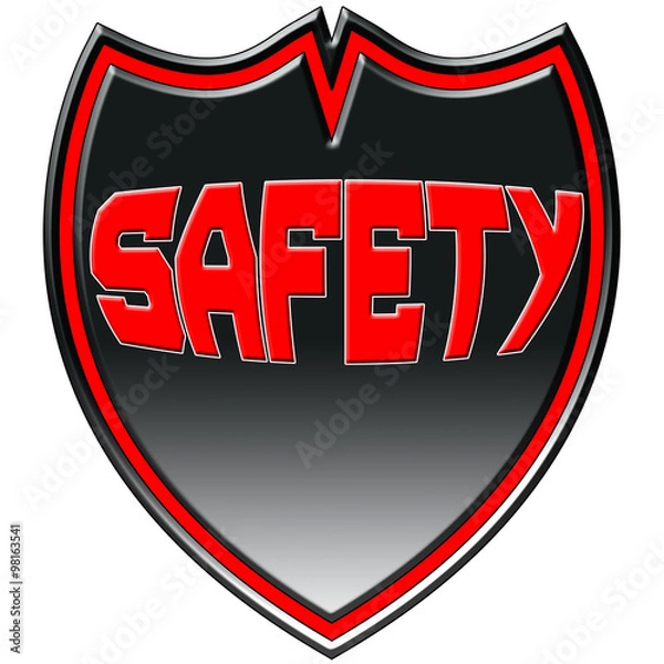 Obraz Safety Logo Badge