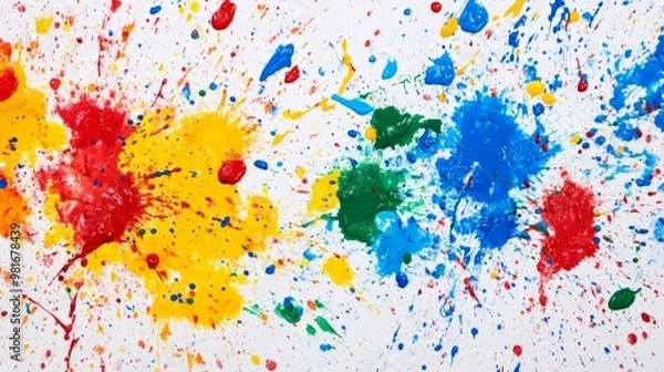 Fototapeta Splattered paint. abstract background generative ai