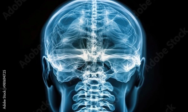Fototapeta X-Ray Image Showing Detailed Bone Structure