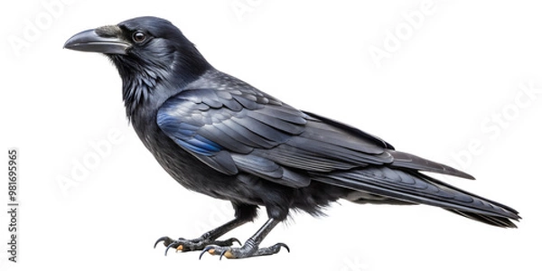 Fototapeta Raven isolated without background