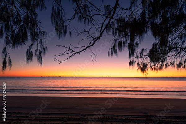Obraz sunset on the beach