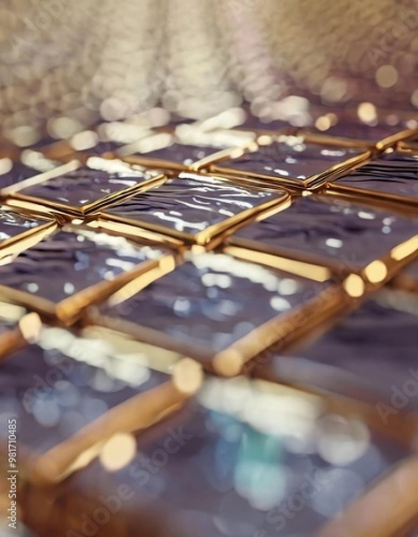 Fototapeta High-gloss premium background with depth of field for a polished and exclusive design