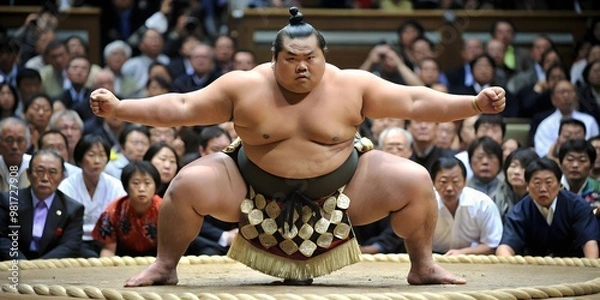 Obraz a japanese sumo fighter
