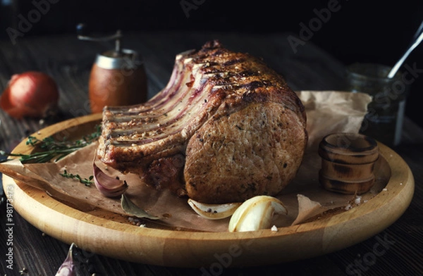 Obraz Grilled pork chop