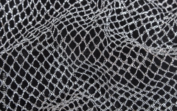 Obraz silver mesh fabric