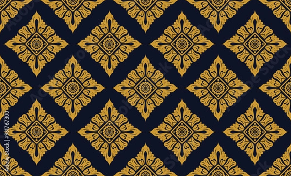 Fototapeta Traditional Balinese Pattern Background Vector