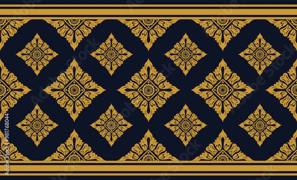 Fototapeta Traditional Balinese Pattern Background Vector