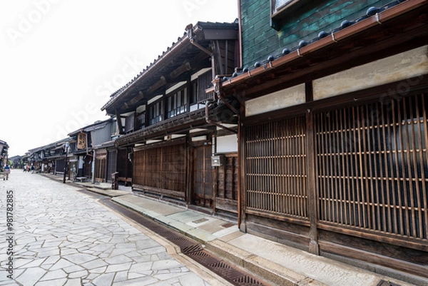 Obraz 金屋町「千本格子の家並み」