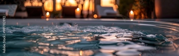 Fototapeta photo of Swimming pool in a luxury modern hotel.