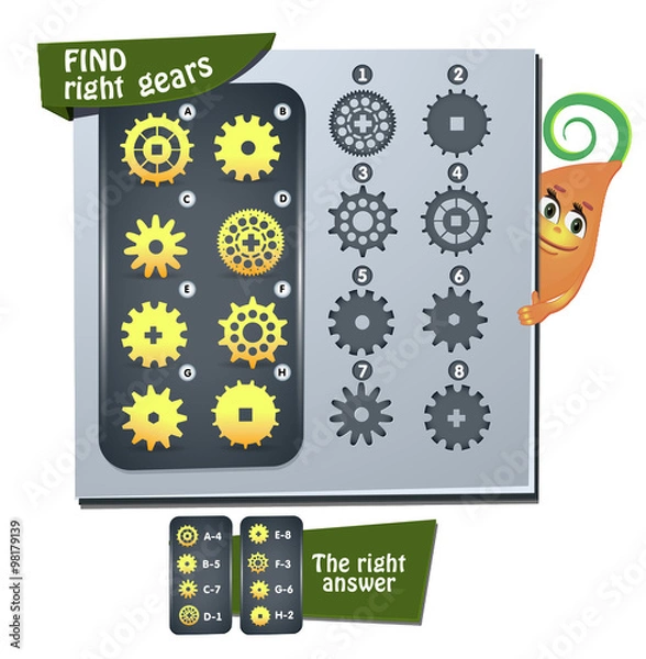 Obraz find right gears