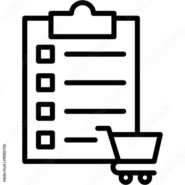 Fototapeta Buying Guide Icon