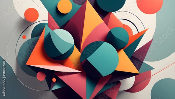 Obraz Geometric Graphics Background