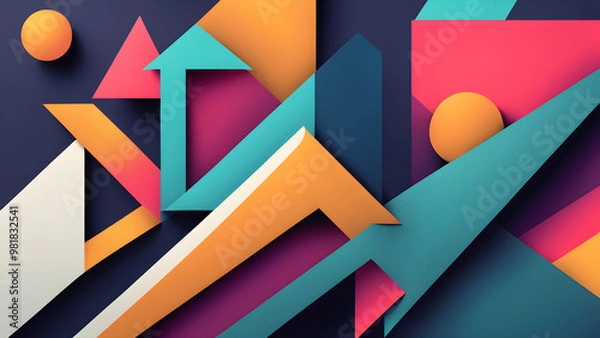 Obraz Geometric Graphics Background