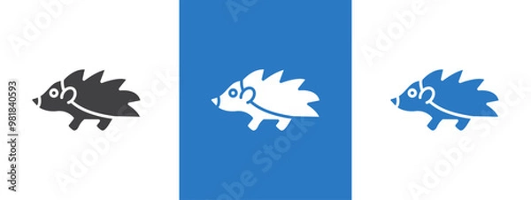 Obraz Hegdehog icon thin line illustration