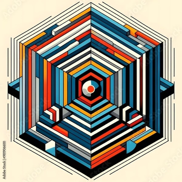 Obraz background with colorful stripes