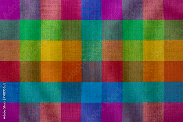 Obraz Colourful cotton fabric for texture, background, pattern or wallpaper