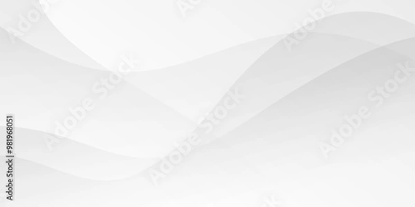Obraz White background Abstract Minimal geometric waving light design