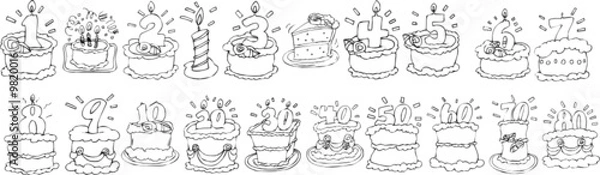 Obraz Birthday Cakes