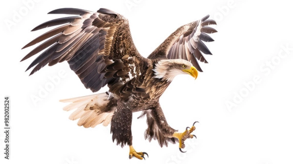 Obraz Mexican Eagle full body isolate on transparent background