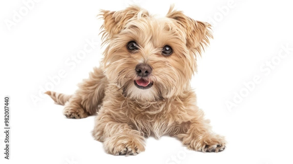 Obraz Morkie full body isolate on transparent background