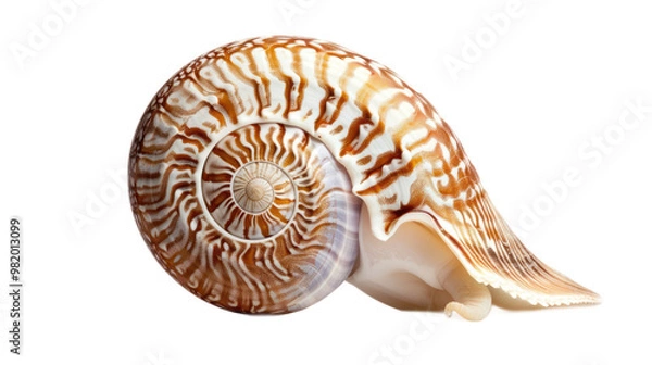 Obraz Nautilus full body isolate on transparent background