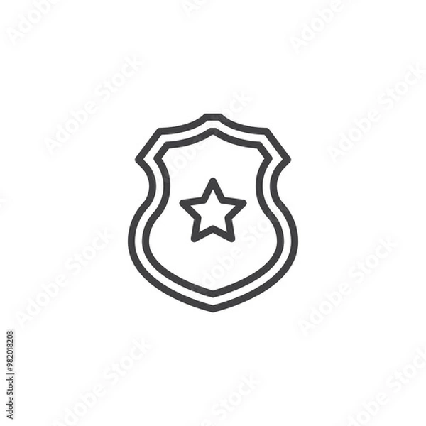 Fototapeta Police line icon