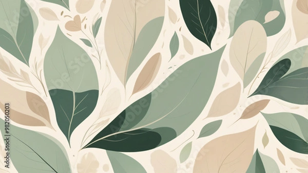 Obraz seamless pattern with leaves