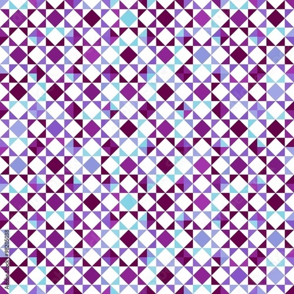 Fototapeta Pink Diagonal Squares Seamless Pattern