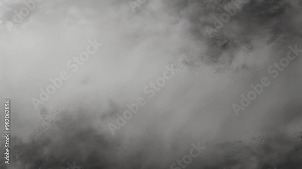 Fototapeta Misty Landscape With Swirling Gray Clouds at Dawn Creates an Atmospheric and Serene Natural Backdrop
