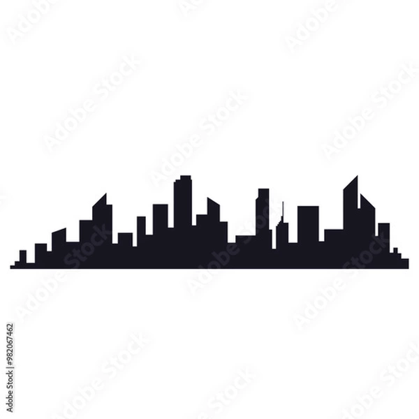 Obraz City Building Silhouette