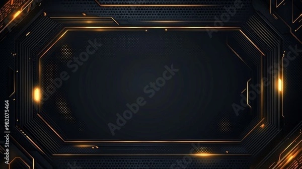 Fototapeta Premium Black Friday Background with Intricate Patterns