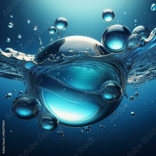 Fototapeta water drops background