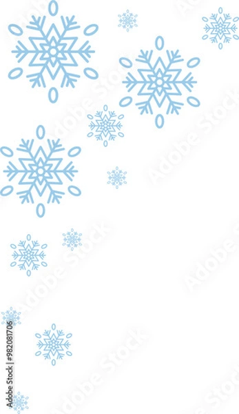 Fototapeta Snow Flake Corner