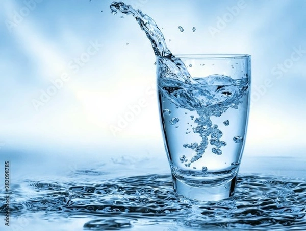 Fototapeta Clean Drinking Water with Advanced Filtration Technology for Access and Quality - ai