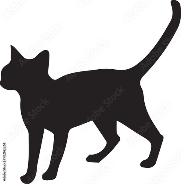 Fototapeta Cat icon symbol vector image illustration