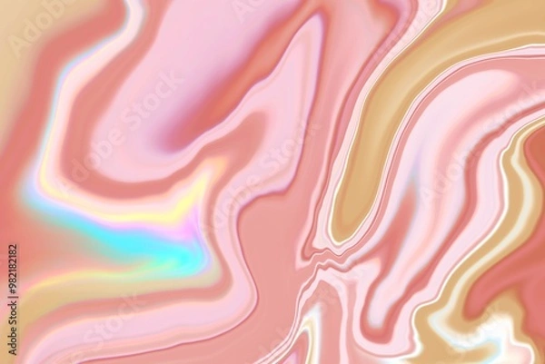 Fototapeta digital liquid illustration with unique colors for design background purposes