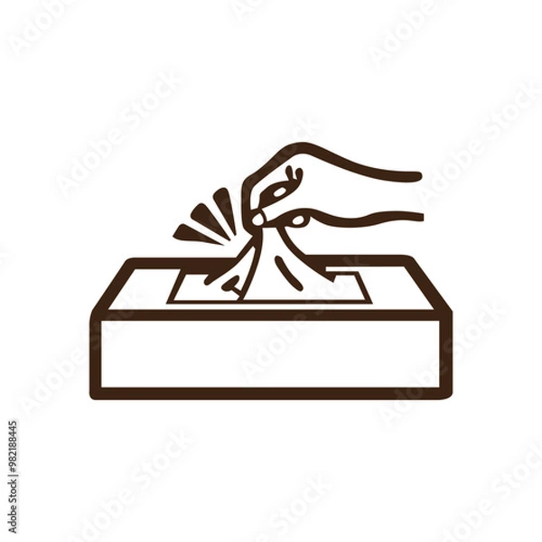 Obraz Make a Professional Take Tissue Vector Line