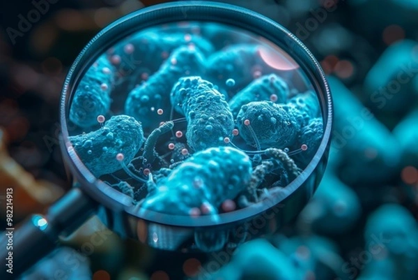 Fototapeta Examining beneficial microorganisms  the role of probiotics and prebiotics in health