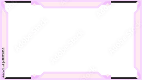 Obraz pink twitch overlay cam panel