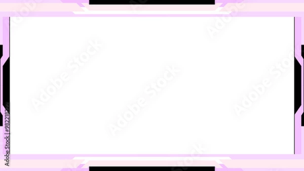Obraz pink twitch overlay cam panel