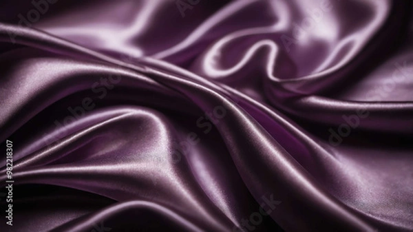 Obraz Purple light on shimmering silk surface background