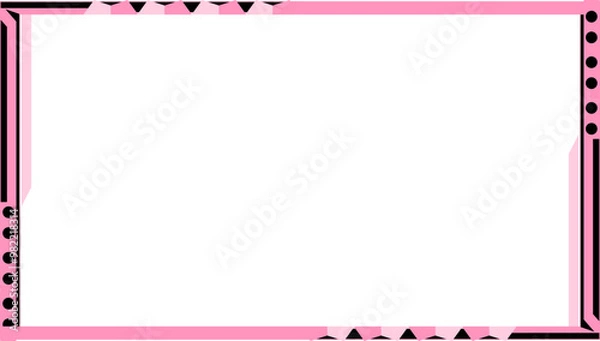 Obraz pink twitch overlay cam panel