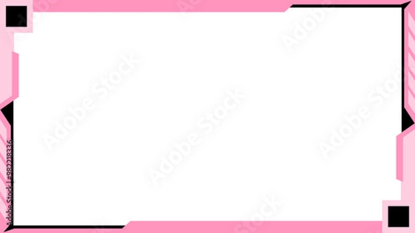 Obraz pink twitch overlay cam panel