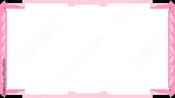 Obraz pink twitch overlay cam panel